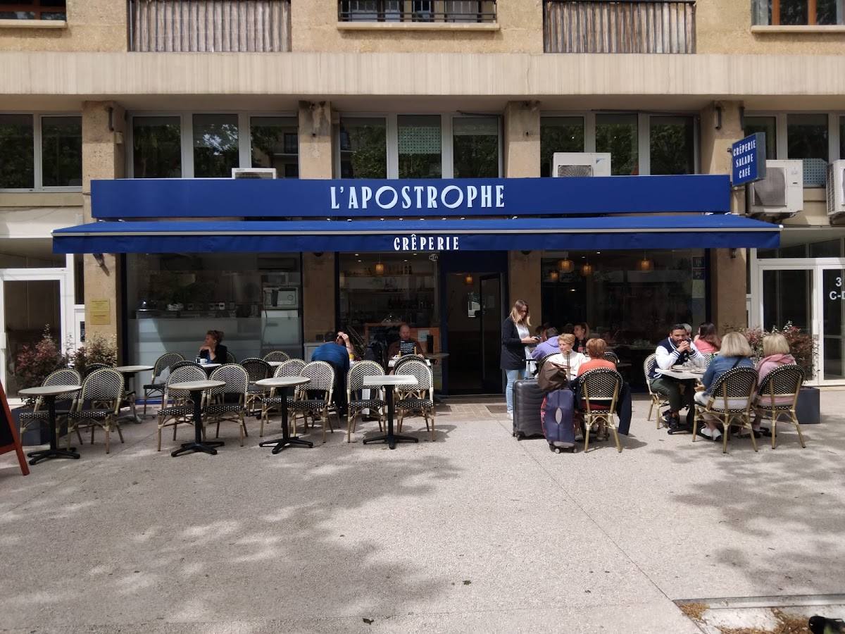 L’Apostrophe – Crêperie à Aix en Provence : Petits-déjeuners, déjeuners gourmands et terrasse ensoleillée