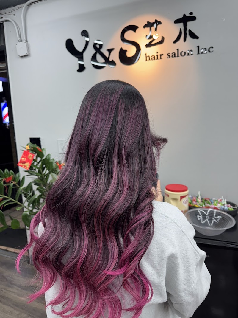 Y&S hair salon lnc 艺术美发沙龙 剪发 染发 烫发 接发 蛋白矫正拉直 潮色 画染 理发店